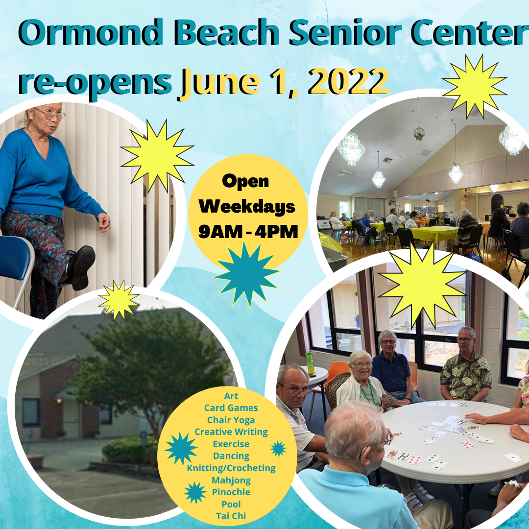 Ormond Beach Senior Center is ReOpening